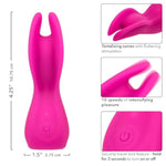 Cascade Flutter Waterproof Silicone Rechargeable Clitoral Vibrator Pink - Se-4370-97-3