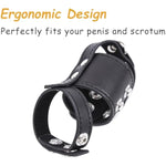 Leather Male Chastity Belts Testicle Toys Testicles Crusher Stretcher Stretching Cock Ring Scrotum Scrotal Bondage Accessories Gear Cock And Ball Torture Bdsm Restraints Games Toys For Men Couples