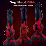 Realistic Squirting Dog Dildo With Knot - Lifelike Animal Ejaculating Dildos - Silicone Cumming Dildos Penis Sex Toy With Strong Suction Cup For Men Women (Red)