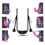 Sex Furniture For Bedroom Position Over The Door Sexy Swing Sex Straps For Adult Sex Sling Heavy Duty Hold 500Lbs Frequent Flyer Door Mount Swing Sex Bonding Restraints Funiture Hoodies