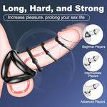 4 Sizes Silicone Cock Rings Reusable Penis Ring for Men Cockrings for Male Erection Enhancing and Sex Longer Lasting Stronger Erectile Dysfunction Rings Adult Sex Toys for Men or Couple Pleasure