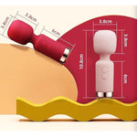 Flooseca Super Mini,Powerful Av Vibrator,Portable G Spot Clit Stimulator Vibrators, Wand Massager Sexy Toys For Adults With 10 Vibration Modes(Purple)