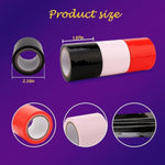 Bdsm Bondage Tape Set For Adults - 3 Roll Static Cling Restraint Tape For Couples, No Glue No Residue, Reusable Sex Toy For Wrists Ankles Bed (Black, Red, Pink)