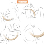 Double Ended Dildo, 17 in Super Long Double Dong, Flexible Realistic Double-Sided Dildo Penis, Sex Toys for Couple Men Women Lesbian Gay Play/Skin Tones