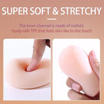 Realistic Pocket Pussy Egg Male Sex Toys, Textured Male Masturbator Stroker Portable Masturbation Adult Male Sex Toy Vagina Sleeve, Super-Stretchy Soft Compact Male Masterbator Travel Discreetly