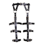 Sex Bondage Bdsm Kit Leather Thigh Sling Behind Back Handcuffs Open Legs Bed For Sex Bed Tie Down Straps Sm Slave Fetish Adult Sex Toys,Split Legs With Sailor