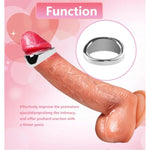 Stainless Steel Male Cock Ring Glans Ring Cock Ring Metal Penis Ring Delayed Ejaculation Increase Stimulation Sex Toys There Are 3 Different Sizes Arc Ring Without Edges (Medium-26Mm)