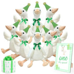 One Silly Goose Birthday Decor Boy (Set Of 8), 15.7 Inch Goose Stuffed Animal, 1St Birthday Decoration Gift, Silly Goose Baby Shower, Party Favors