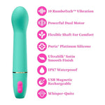 Blush Aria – Flirty Af 7 Inch Clitoral G-Spot Silicone Ergonomic Vibrator – Personal Massager With 10 Vibration Modes – Waterproof & Usb Rechargeable – Adult Sex Toy For Women – Teal
