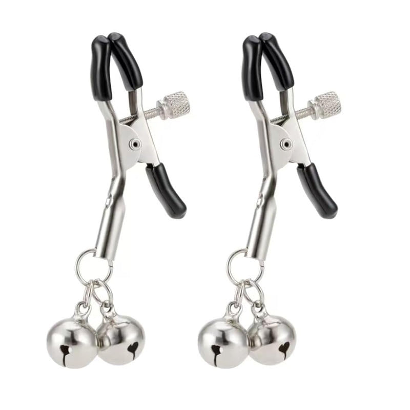 Body Clamp With Bells For Women Adjustable Stainless Steel Body Clamps Clip Non-Piercing Body Jewelry
