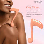 Happy Note Clitoral G-Spot Vibrator Adult Sex Toys For Women, Multi-Speed Vibration Modes, Clitoral Nipple Stimulator, Vibrating Massager Sex Toys, Sexual Pleasure Sex Toy (Orange)