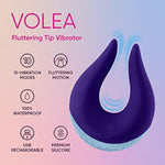 Volea Fluttering Tip Clitoral Vibrator For Women - Premium Soft Silicone Clitoral Stimulator Sex Toy With 10 Modes - 100% Waterproof, Usb Rechargeable Adult Sex Toys For Solo Play Or Couples (Purple)