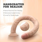 Dr. Skin 19 Inch Extra Large Realistic Dildo – Huge Strap On Cock With Suction Cup For Anal & Vaginal Play – Horse Dildo Length For Deep Penetration – Adult Toy For Men, Women Couples