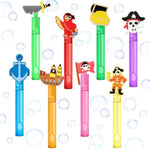 24Pcs Pirate Party Favors Bubble Wands For Kids, Mini Bubbles Wand Toys, Pirate Theme Birthday Party Supplies Goodie Gift Bag Stuffers Pinata Classroom Prizes