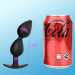 Anal Beads Silicone Butt Plug with Roller Beads Anal Trainer G-spot Prostate Massage Masturbation Beginner Sex Toys for Women Men and Couples (S)