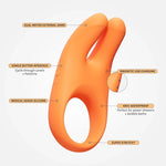 Orb Vibrating Cock Ring Penis Vibrator for Men, Couples Sex Toys, Rechargeable His and Hers Sex Toys – Waterproof Silicone Vibrating Penis Ring for Couples Intimacy, Naughty Gift Cock Rings