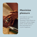 Hims Standing O Penis Rings - Silicone Cock Ring Set For Harder Erections - Skin-Safe Couples Sex Toy For Stimulation - Adjustable Pleasure Rings For Men - Penis Ring Set Of 2