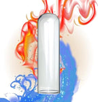 Large Glass Dildo Crystal Penis,Anal Butt Plug Anal Trainer Glass Butt Plug Big Crystal Anal Plug Anal Masturbation Butt Expander Anal Trainer Toy Clear Hollow Anal Plug For Women Men(4.5Cm)