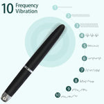 Female Pleasure Massage Pen, Nipple Clitoral Stimulator Vibrator Wand Mini Dildo G-Spot Bullet Vibrator,10 Frequency Powerful Vibration?Adult Sex Toys& Games For Women And Couples (Black)