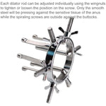 Metal Anal Expander Vaginal Expander,Adjustable Anal Dilator Vaginal Dilator Bdsm Sm Adjustable Butt Plug Anal Sex Toys For Men Women Dilatador Anal Stretcher (Style B)