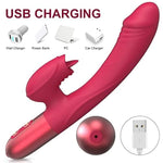 G Spot Vibrators Anal Dildo Vibrators With 10 Licking & Powerful Vibration Adult Sex Toys For Womens & Games Rechargeable Heated Rabbit Vibrators Woman Sex Toys