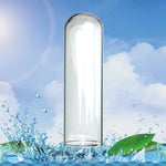 Large Crystal Glass Anal Plug for Men and Women - 5CM Clear Hollow Dildo