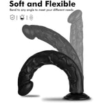 14-Inch Realistic Big Black Dildo Sex Toy, Skin-Like Huge Thick Dildo With Strong Suction Cup For Hands-Free, Lifelike Silicone Sex Toys For Vagina Anal Stimulation
