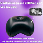 Sex Toys Sex Chair Inflatable Bouncy Pillow With Realistic Thrusting Silicone Dildo Adult Anal Toy With Strong Suction Cup For Couples Women Black