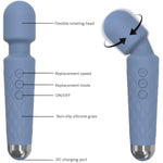 Clit Vibrator Sex Toys G-Spot Anal Nipple Stimulator Erotic Massage Vibrator For Women Pleasure Vagina Clitoris Sweet Spots Couples Adult Toys -Gray Blue