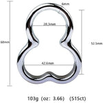 Men'S Cock Ring Metal Bondage Device Penis Set Lock Fine Ring Penis Ring Gay Trainer