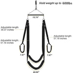 3Rd Generation Sex Swing - 360 Spinning Trapeze With Fluffy Liner & Steel Triangle Support - 600 Lbs Capacity For Couples