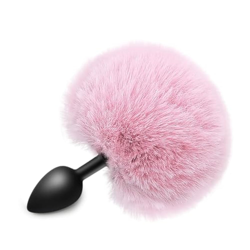 Rabbit Tail Anal Plug,Silicone Butt Plug,Anal Sex Toys For Men,Women,Plug Anal For Couples,Butt Plugs For Cospaly (Medium Pink), Purple