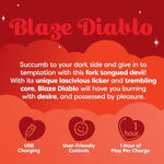 Blaze Diablo Mini Vibrator - Unicorn Vibrators With Powerful Pulses Of Pleasure; Unicorn Sex Toys For Women, Small Vibrator And Cute Ladies Personal Toys
