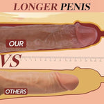 Thrusting Dildo Vibrator Sex Toys, Realistic Big Dildo Vibrator With 6 Thrust Speeds & 10 Vibrations, G Spot Sex Toy For Men And Women With Suction, Flesh