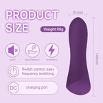 Electric Bullet Clitoral Vibrator, Mini Bullet Vibrator With 10 Modes Bullet Clitoral Stimulator Vibrators Waterproof G-Spot Clitoral Bullet Massager For Women And Couples (Purple)