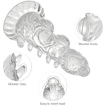 Knot Dildo,Monster Dildo 7.6 In Clear Dildo With Strong Suction Cup,Dog Dildo Adult Sex Toys For Women Men And Couples