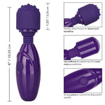 Purple Waterproof Bullet Vibrator for Couples - Removable Tip and 3 Speeds