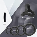 Silicone Penis Rings Set, 5 Different Sizes Cock Rings For Erection Enhancing, Long Lasting Stronger Men Sex Toy, Safe Adult Sex Toys & Games