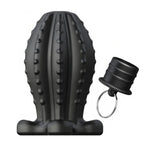Hollow Anal Plug With Viewing Window And Cap - Premium Silicone Butt Plug, Waterproof, Textured For Enhanced Stimulation Unisex Masturbation Anal Expansion Toy (M)