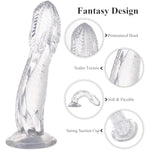 2Pcs Huge Dildo,9" Length & 2.75" Diameter Bronze Dildo+ 10" Clear Giant