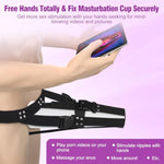 Upgraded Hands Free Masturbators Sex Straps, Adjustable Male Masturbator Belt For Masturbation Cup, Male Stroker Wearable Adult Sex Toys For Men