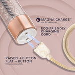 88303: The Collection Lattice Limited Edition Rechargeable 7 In. Vibrator Rose Gold