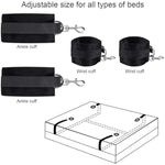Wrist And Ankle Restraints To Attach To Bed Posts Bed Bondaged Rope Cord & Rope Sex Ties For Ankles And Wrists Bed Straps For Adult Play Queen Bed Frame Hand Restraints System For Couple Sweater