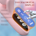 Thrusting Vibrator For Women, Thrusting Dildo G Spot Vibrator Clitoral Stimulator Rose Sex Toy 7 Thrust 7 Vibration Rechargeable Lcd Display Rabbit Vibrators Adult Sex Toys For Women