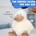 10" Sitting Creamy Duck Stuffed Animal Plush Toy
