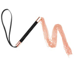 Sex Toys For Women Sexual Whip Restraint Bondage For Couples Faux Leather Crop Sex Toy For Adults Role Play Flogger Fetish S&M Flirt Tools Bdsm Play Bondage Sex Whip Spanking Paddle(Rose Gold)