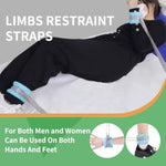 Patient Medical Restraints, Hospital Bed Wrist Strap, Patient Ankle Straps For Bed Safety Rails, Hospital Bed Restraint For Hand, Feet, Ankle Or Arm, Limb Holders, Medical Bondaged Restraints