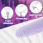 Realistic Dildos Adult Sex Toys - Female Sex Toys With Strong Suction Cup - Soft Dildo Clitoral Stimulator For Vaginal G-Spot And Anal Stimulation Adult Toys For Women & Men(Purple)