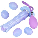 Dragon Dildo Pneumatic Monster Ovipositor With 5 Eggs, 8.1Inch Silicone Ovipositing Tentacle Dildo Inflatable Anal Plug Adult Sex Toys For Women G Spot And Men