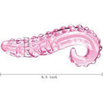 Crystal Glass Pleasure Wand Dildo Penis - Store - Glass Massager (Pink)